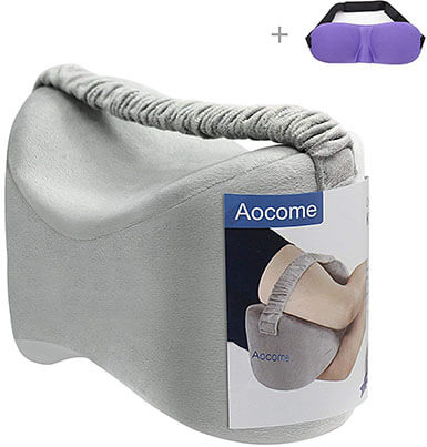 Aocome Knee Pillow Memory Foam Pillow for Side Sleepers