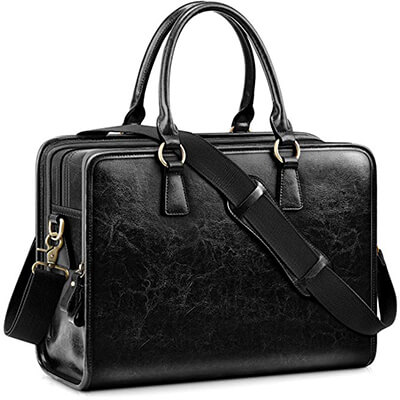 Kattee Genuine Leather Women Briefcase