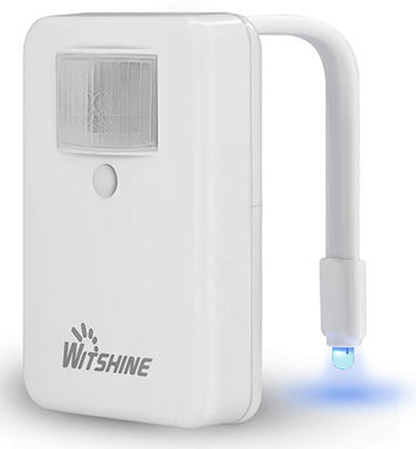 Witshine 16-Color Motion Activated Toilet Night Light