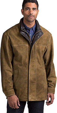 Overland Sheepskin Co Corbin Goatskin Leather Coat