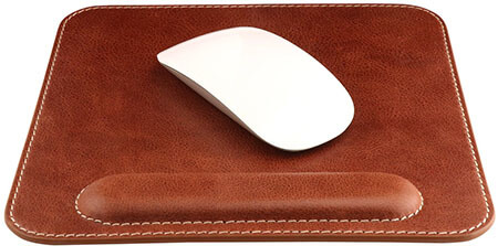 OTTO Leather Genuine Leather Mouse Pad-with Wrist Rest