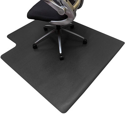 Resilia Office Desk Chair PVC Mat for Hard Floor Protection with Lip, 36’’ x 48’’