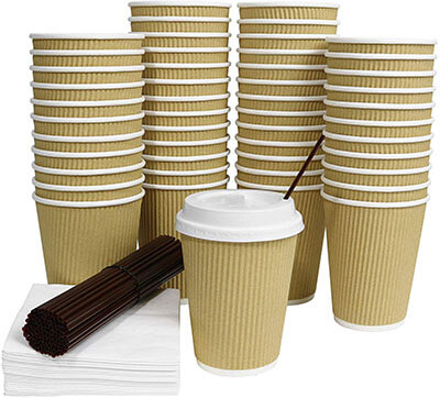 Galashield 12-Oz Disposable Coffee Cups