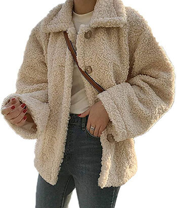 Luodemiss Faux Shearling Coat for women