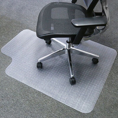 Mysuntown PVC Vinyl Transparent Carpet Chair Mat, 36 X 48 Inches