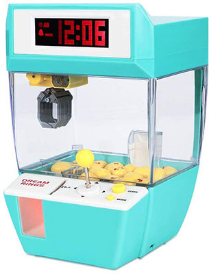 Toyk Mini Alarm Clock Candy Claw Machines Toy Claw Machine for Kids