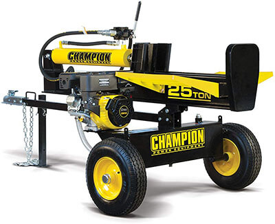 Champion Horizontal/Vertical Full Beam Gas Log Splitter-25-Ton