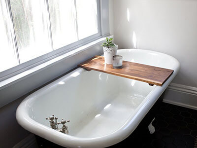 Whisky Ginger Bathtub Tray Caddy- Modern Bathtub Caddy