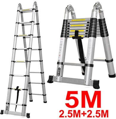 Oshion Aluminum Telescopic Extension Ladder