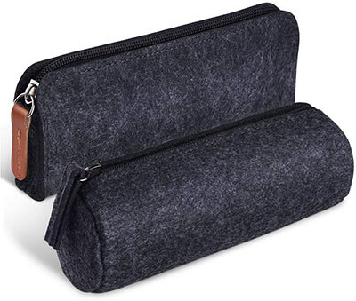 KUUQA Dark Gray Felt Pen Pencil Case