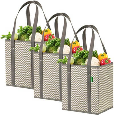 Creative Green Life Reusable Grocery Shopping Box Bags