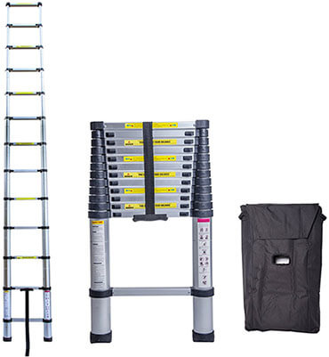 Idealchoiceproduct Aluminum Telescopic Ladder Extension Steps