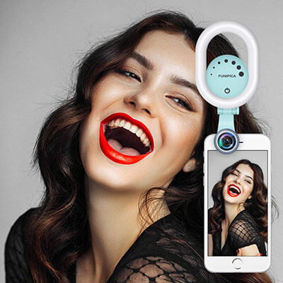 Evershop Clip-on Rechargeable Universal LED Selfie Light