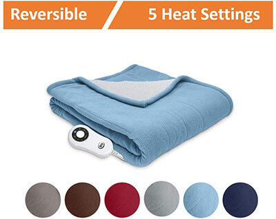 Serta Heated Electric Throw Blanket