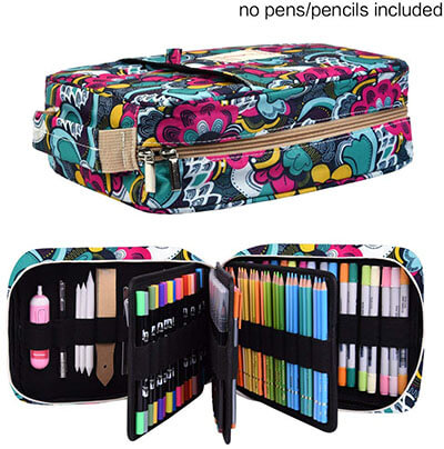 Pencil Case Holder Slot - 202 Colored Pencils