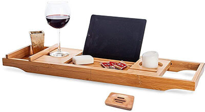 OCENGS Large Luxury Bathtub Caddy Tray