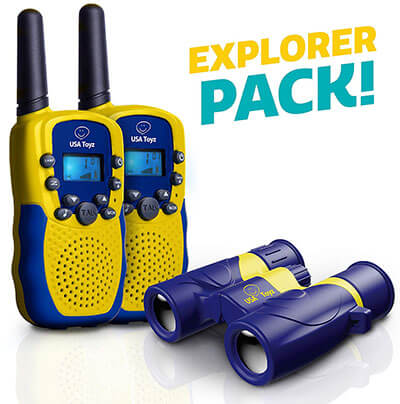 USA Toyz Walkie Talkie with Binoculars