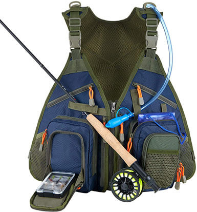 Piscifun Fishing Vest Backpack Fly Fishing Vest Pack for Tackle and Gear