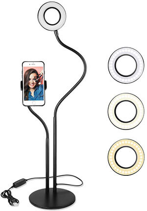 UBeesize Mini LED Camera Lighting Stand