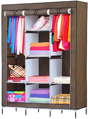 NEX Portable Clothes Closet Wardrobe -Standing Closet Organizer