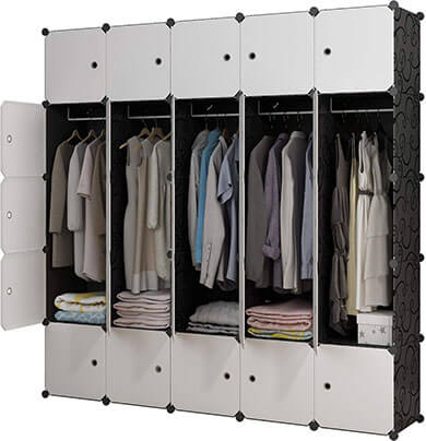 KOUSI Portable Wardrobe Closet Clothes