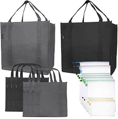 SMIRLY Reusable Folding Grocery and Produce Bags