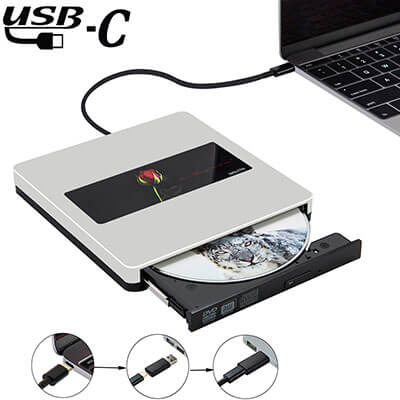 NOLYTH USB C Super-drive External DVD CD+/-RW Burner