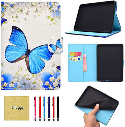 Dluggs Slim Fit PU Leather Folio Smart Cover for Kindle Paperwhite