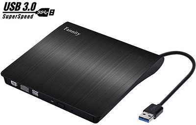 Fannity Ultra-Slim USB 3.0 External CD/DVD-RW Drive DVD Drive