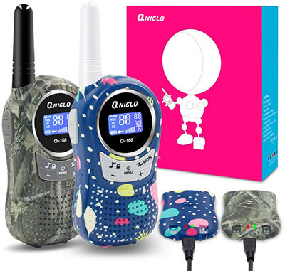 Qniglo 22 Channel Walkie Talkies for Kids Adults