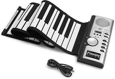 Lujex Foldable Soft Electric Digital Roll-up Keyboard Piano