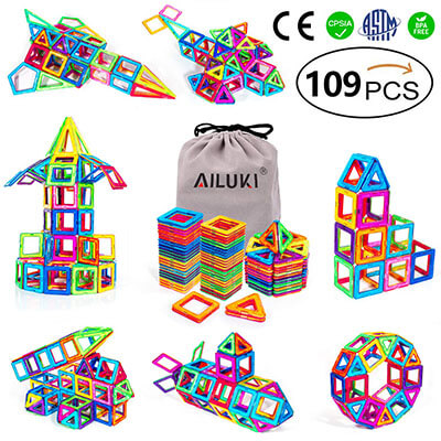 AILUKI Magnetic Blocks, Strong Magnetic Stacking Blocks