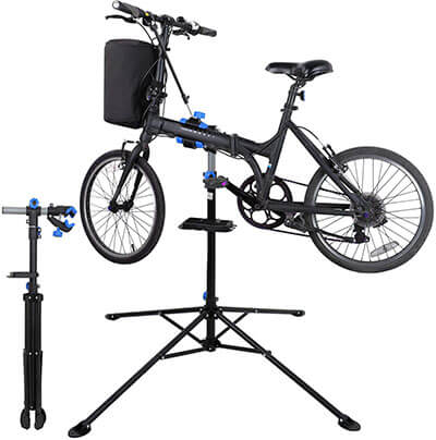 yaheetech pro mechanic bicycle repair workshop stand maintenance rack with tool