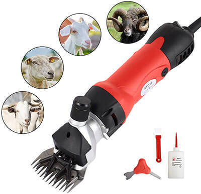 SUNCOO Portable Animals Electric Clippers Heavy Duty 350 Watts Shearing Device