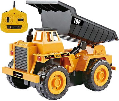 Top Race 5 Channel Remote Control Construction Truck Kids Size