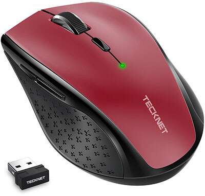 TeckNet Classic 2.4G-Portable Optical Wireless Mouse