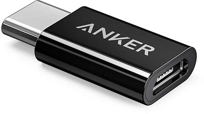 Anker Male to Female USB-C to Micro USB Adapter