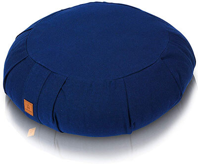 Buckwheat Meditation Cushion Crescent- Round or Zabuton Yoga Pillow