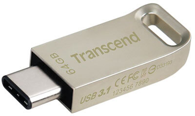 Transcend 64GB Jet Flash 850 USB 3.0 Flash Drive, OTG