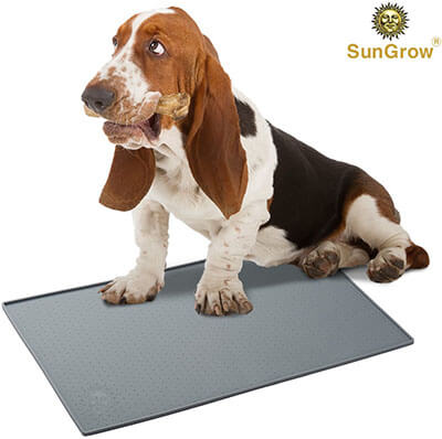 SunGrow Silicone Pet Feeding Mat – Waterproof