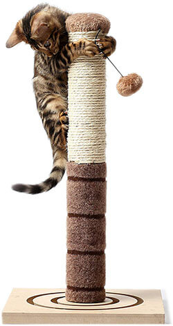 Paws Stuff Tall Cat Scratching Post Cat Interactive Toys