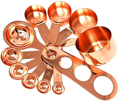 Homey Product Copper Measuring Cups