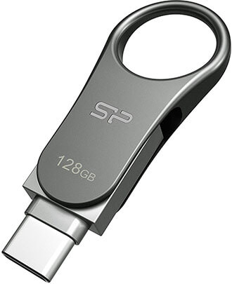 Silicon Power USB 3.0 Type-C Dual Flash Drive, Mobile C80-128GB