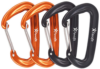 Favofit Ultra Sturdy Heavy Duty Carabiner Clips