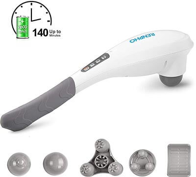 RENPHO Cordless Rechargeable Hand Held Deep Tissue Massager