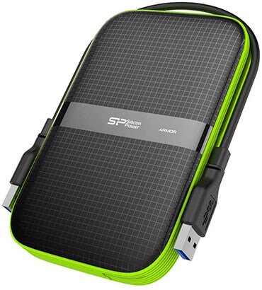 Silicon Power 4TB Rugged Portable Shockproof External Hard Drive Armor A60