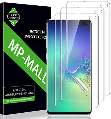 MP-MALL HD Clear Screen Protector for Samsung Galaxy S10 Plus