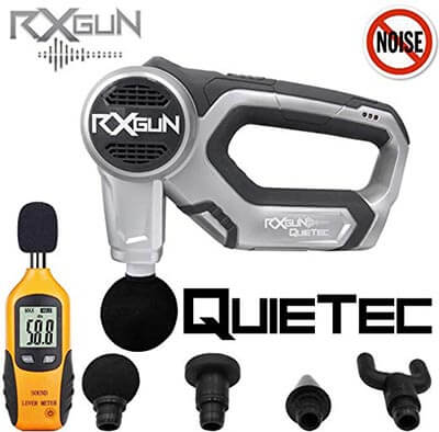 RxGun QUIETec Vibration Percussion Cordless Rechargeable Handheld Massager