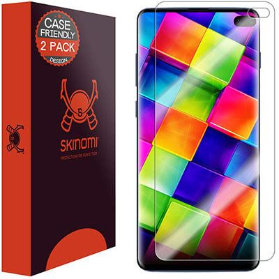 Skinomi TechSkin Clear HD Screen Protector for Samsung Galaxy S10 Plus