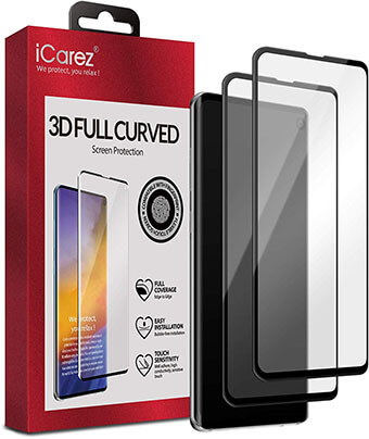 iCarez Full Coverage Glass Screen Protector for Samsung Galaxy S10e